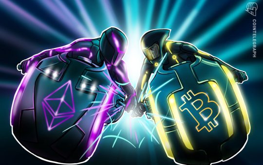 Ethereum rises vs. Bitcoin despite crypto market rout — will ETH/BTC gain 50% by June?