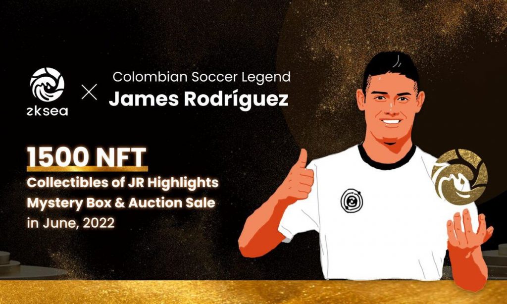 James Rodríguez Partners With ZKSea to Launch NFT Series