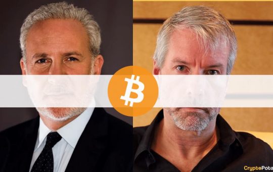 Michael Saylor Fights Back Against Peter Schiff's Accusations of Pumping Bitcoin