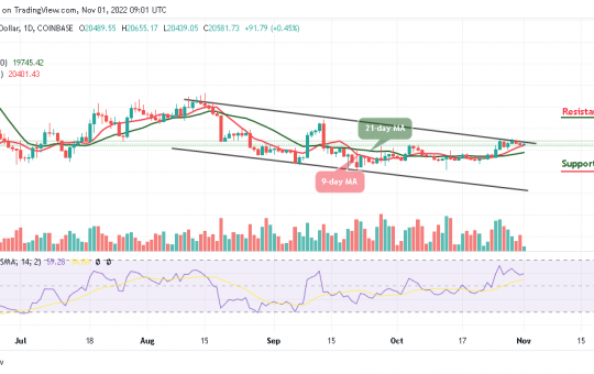 Bitcoin Price Prediction for Today, November 1: BTC/USD Prepares to Hit $21k Resistance