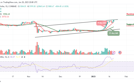 Bitcoin Price Prediction for Today, January 20: BTC/USD Increases Above $21,500 Resistance