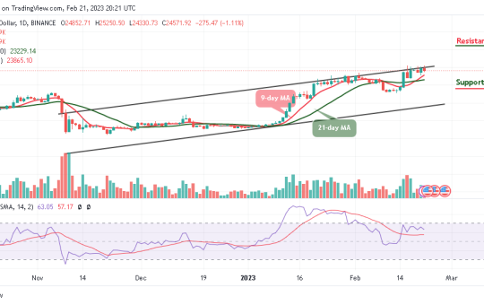 Bitcoin Price Prediction for Today, February 21: BTC/USD Fails to Hold Above $25,000 Level