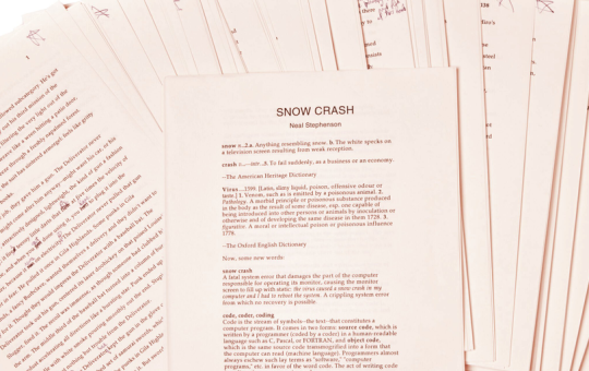 Never-Before-Seen 'Snow Crash' Manuscript Heads to Auction