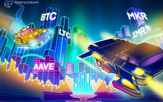 LTC, XMR, AAVE, and MKR turn bullish as Bitcoin stalls under $31K