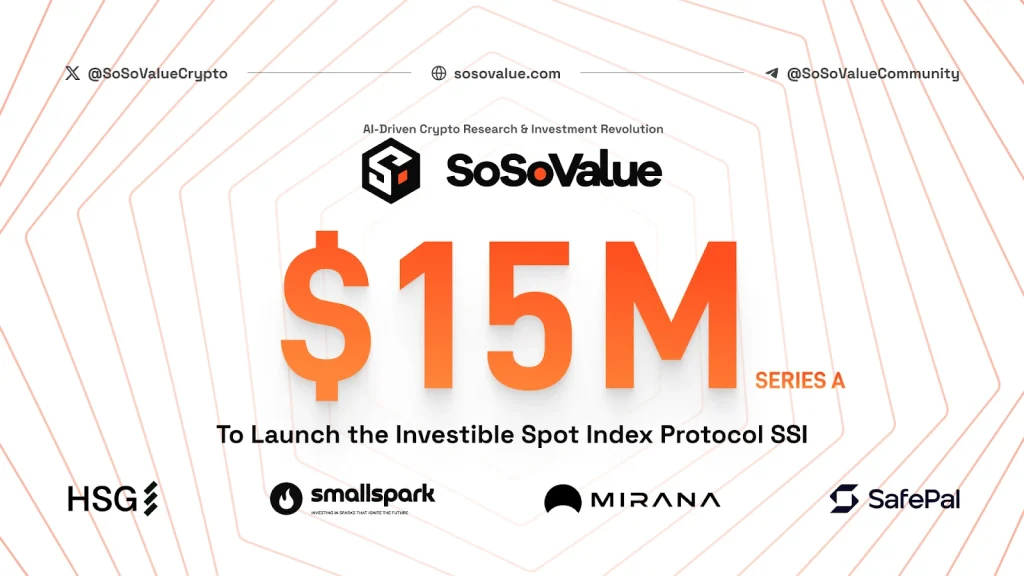 AI-Driven SoSoValue Launches SSI Protocol After $15M Series A Funding 